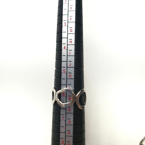 Silver Collage Circle Ring - Picture 6 of 6